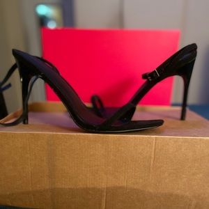 Asos black heeled sandals!